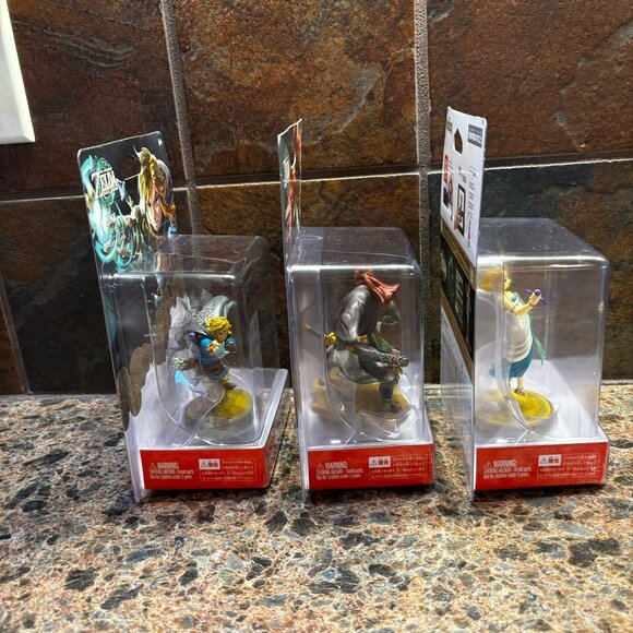 New 3 Nintendo Amiibo Legend of Zelda Tears of the Kingdom Link Zelda Ganondorf - Picture 4 of 6